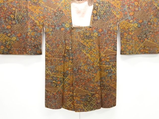 JAPANESE MICHIYUKI COAT / CHIRIMEN / BRID & FLOWER SARASA